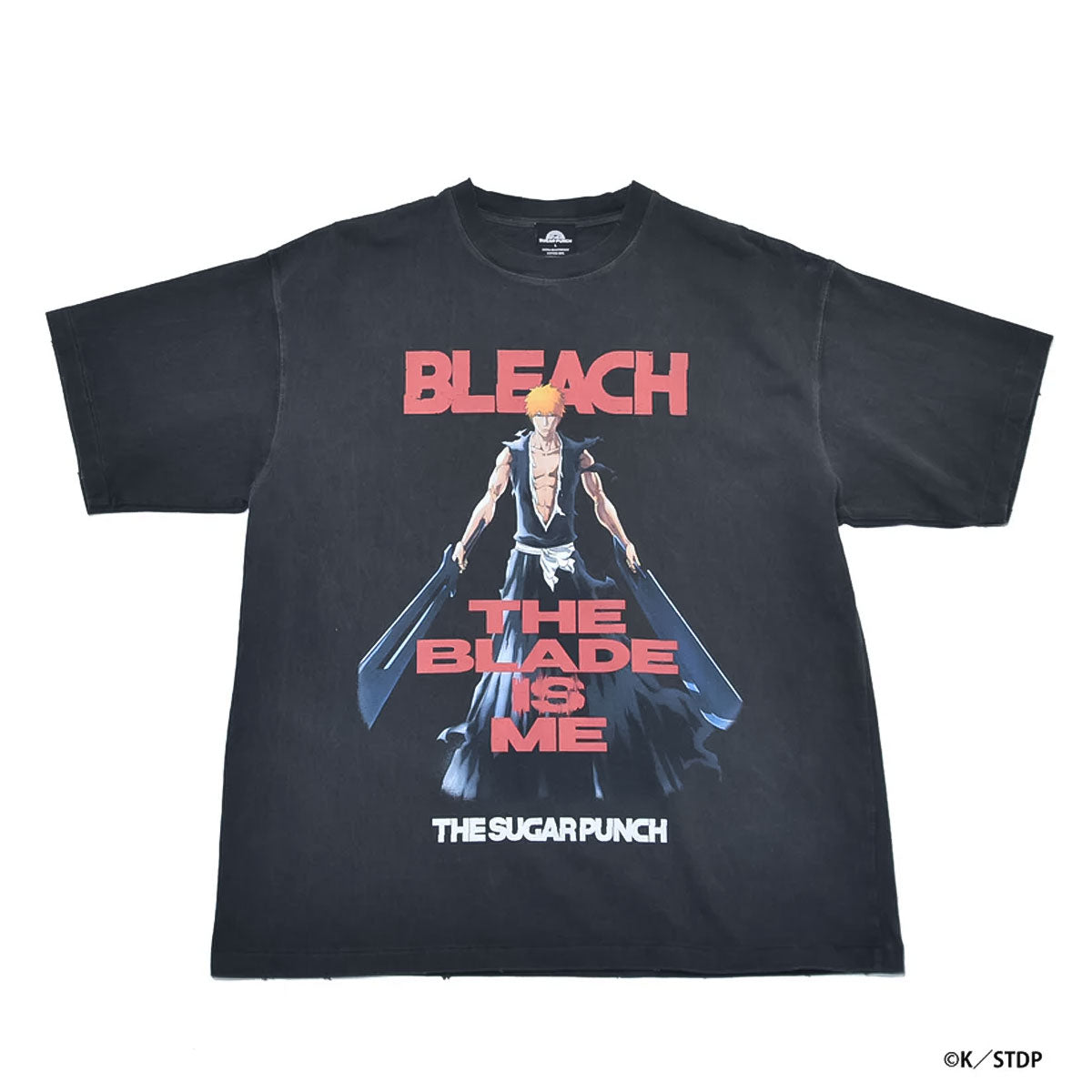 THE SUGAR PUNCH BLEACH - S/S T-Shirt (ICHIGO) BLACK 【TBLM24AM001】