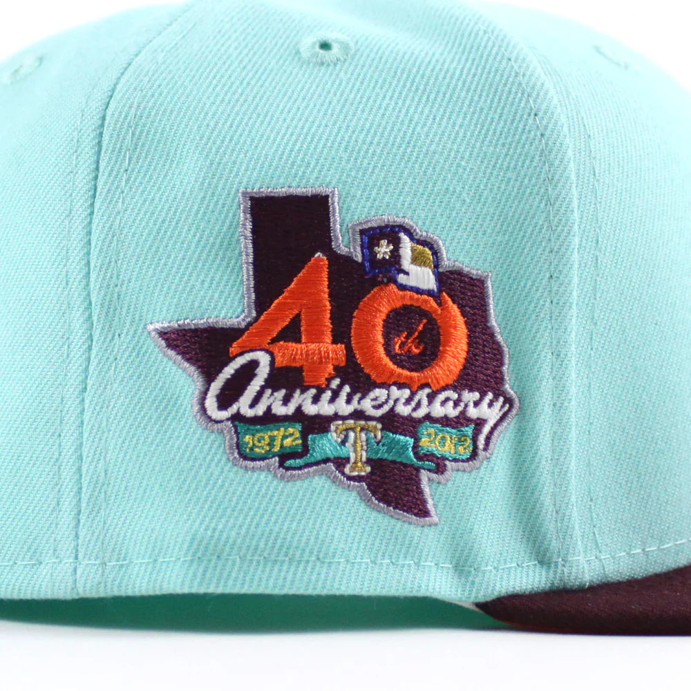 NEW ERA Texas Rangers - 59FIFTY 40TH ANNIVERSARY TINT BLUE MAROON ORANGE