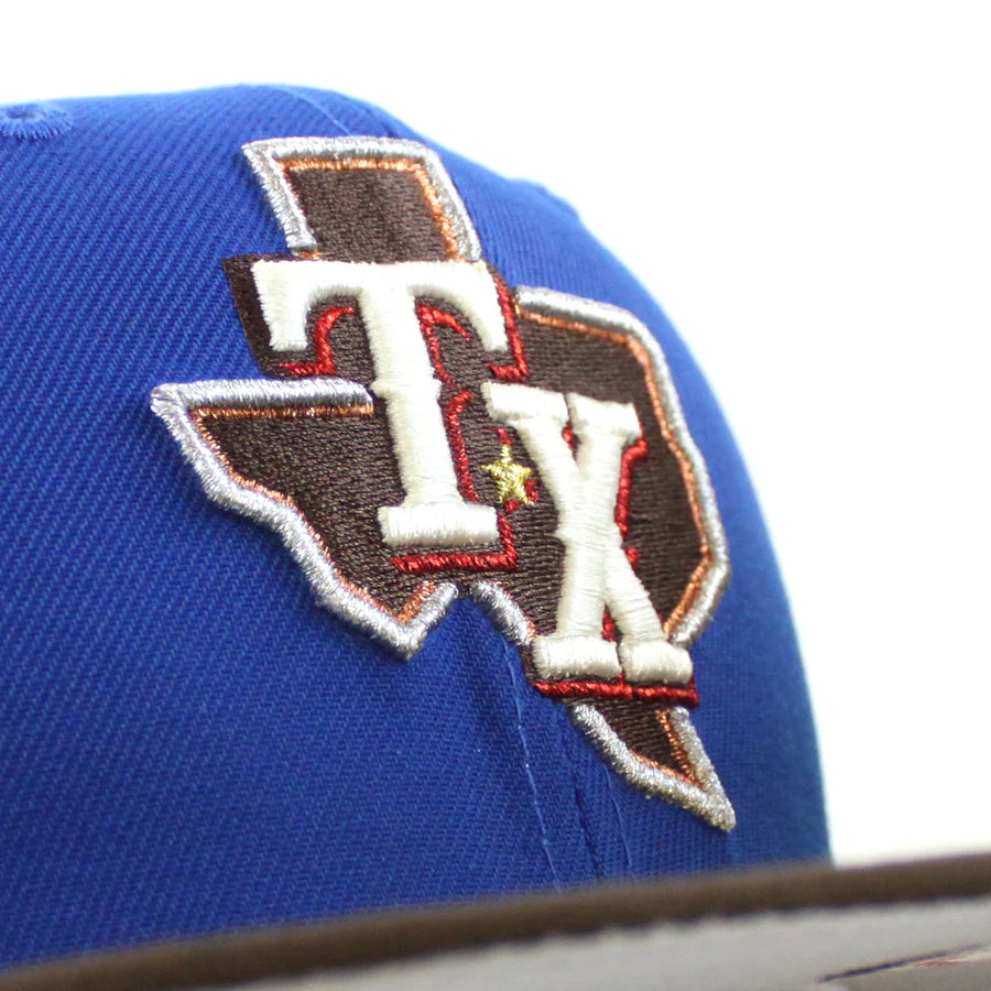NEW ERA Texas Rangers - 59FIFTY 50TH ANNIVERSARY AZURE WALNUT GRAY