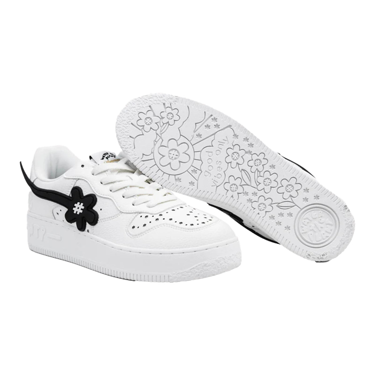 WATER THE PLANT “GR” GOAT Kicks | White Black