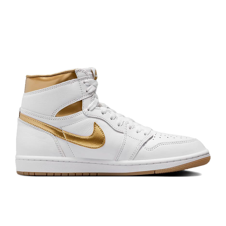 NIKE  WMNS AIR JORDAN 1 RETROエア ジョーダン 1 レトロ HIGH OG  "White and Gold"【FD2596-107】