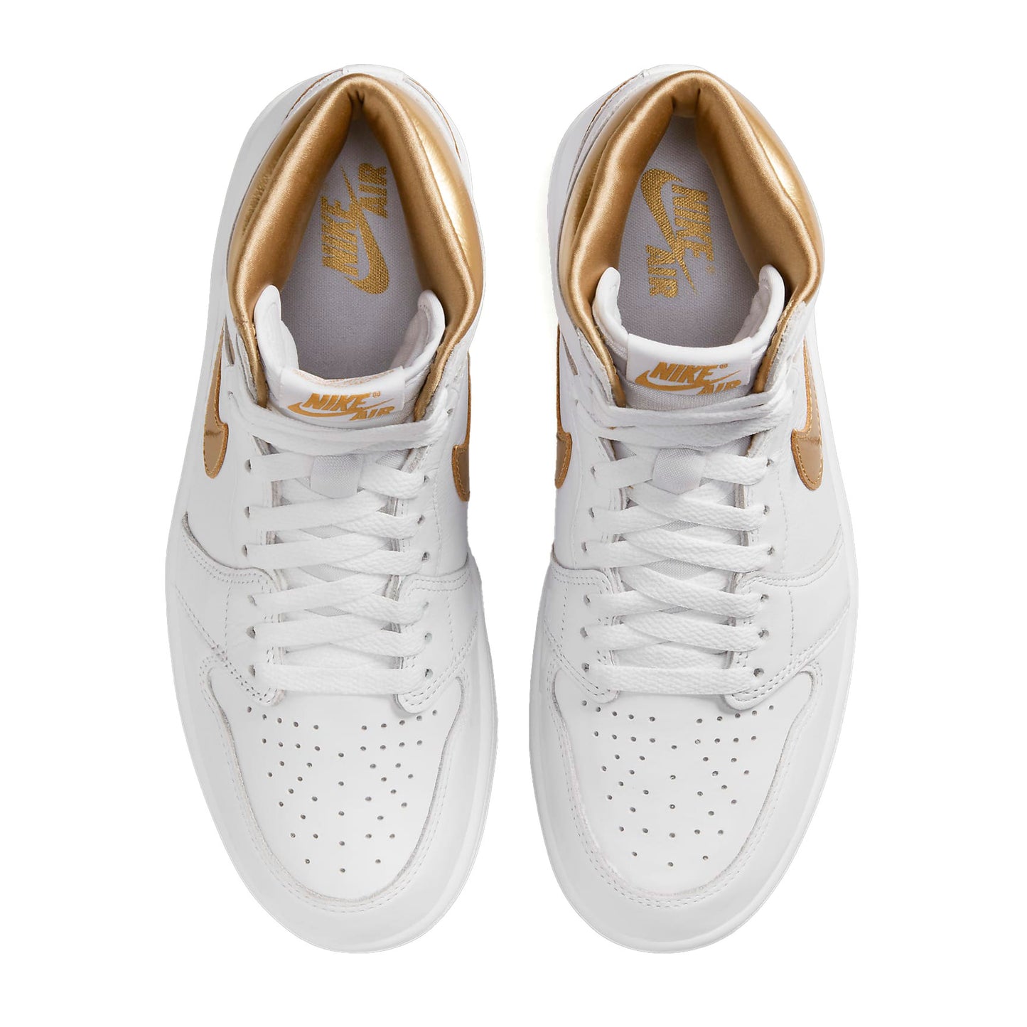 NIKE  WMNS AIR JORDAN 1 RETROエア ジョーダン 1 レトロ HIGH OG  "White and Gold"【FD2596-107】