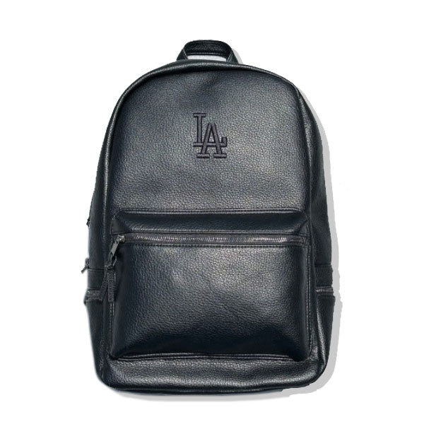 MLB - Faux leather daypack LA "Black" ドジャース バックパック【LA-MBBK182】