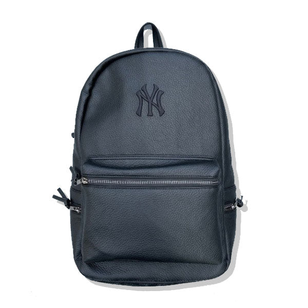 MLB - Faux leather daypack NY "Black" ヤンキース バックパック【NY-MBBK182】