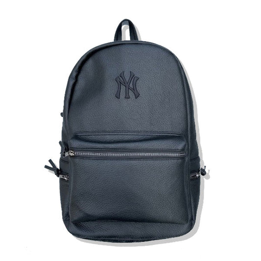 MLB - Faux leather daypack NY "Black" Yankees backpack [NY-MBBK182]