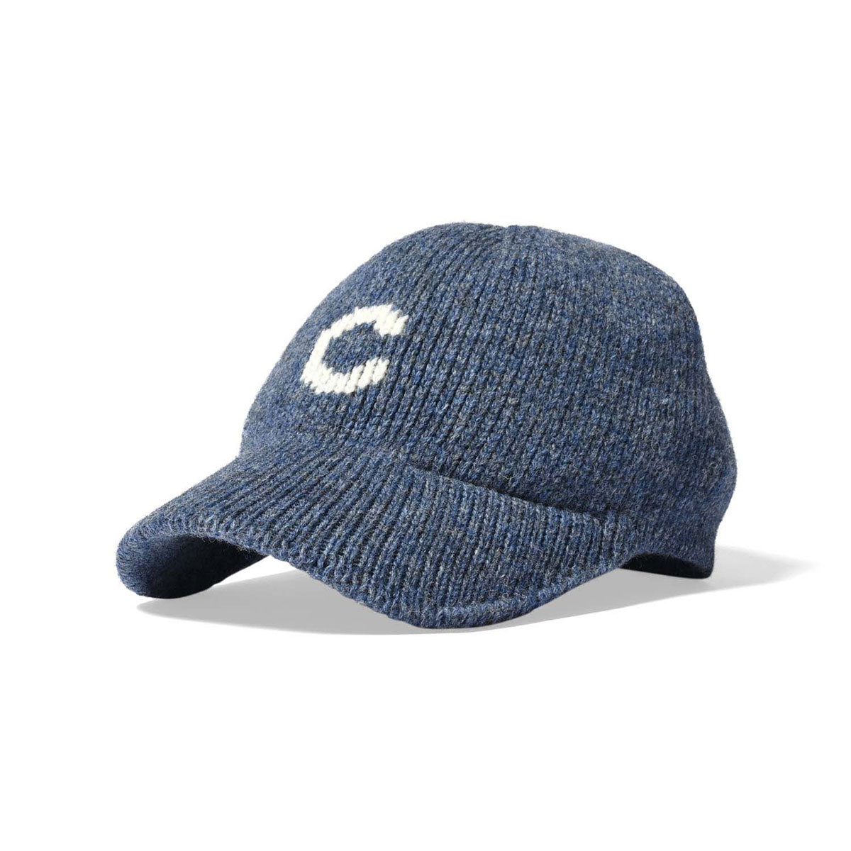 HOMEGAME - C LOGO KNIT Baseball Cap NAVY【HG241403】