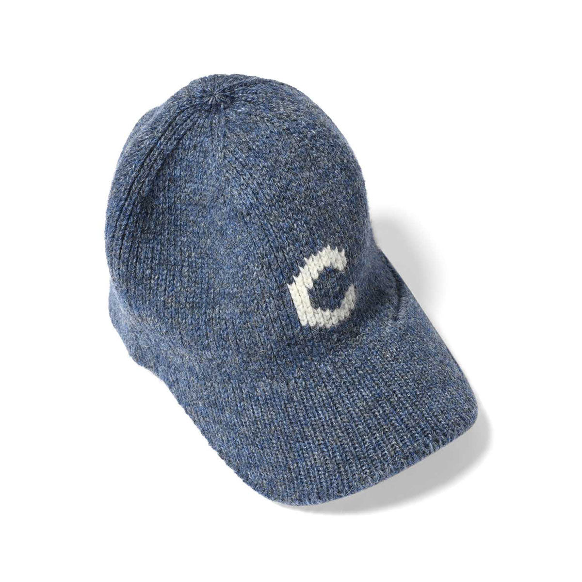 HOMEGAME - C LOGO KNIT Baseball Cap NAVY【HG241403】