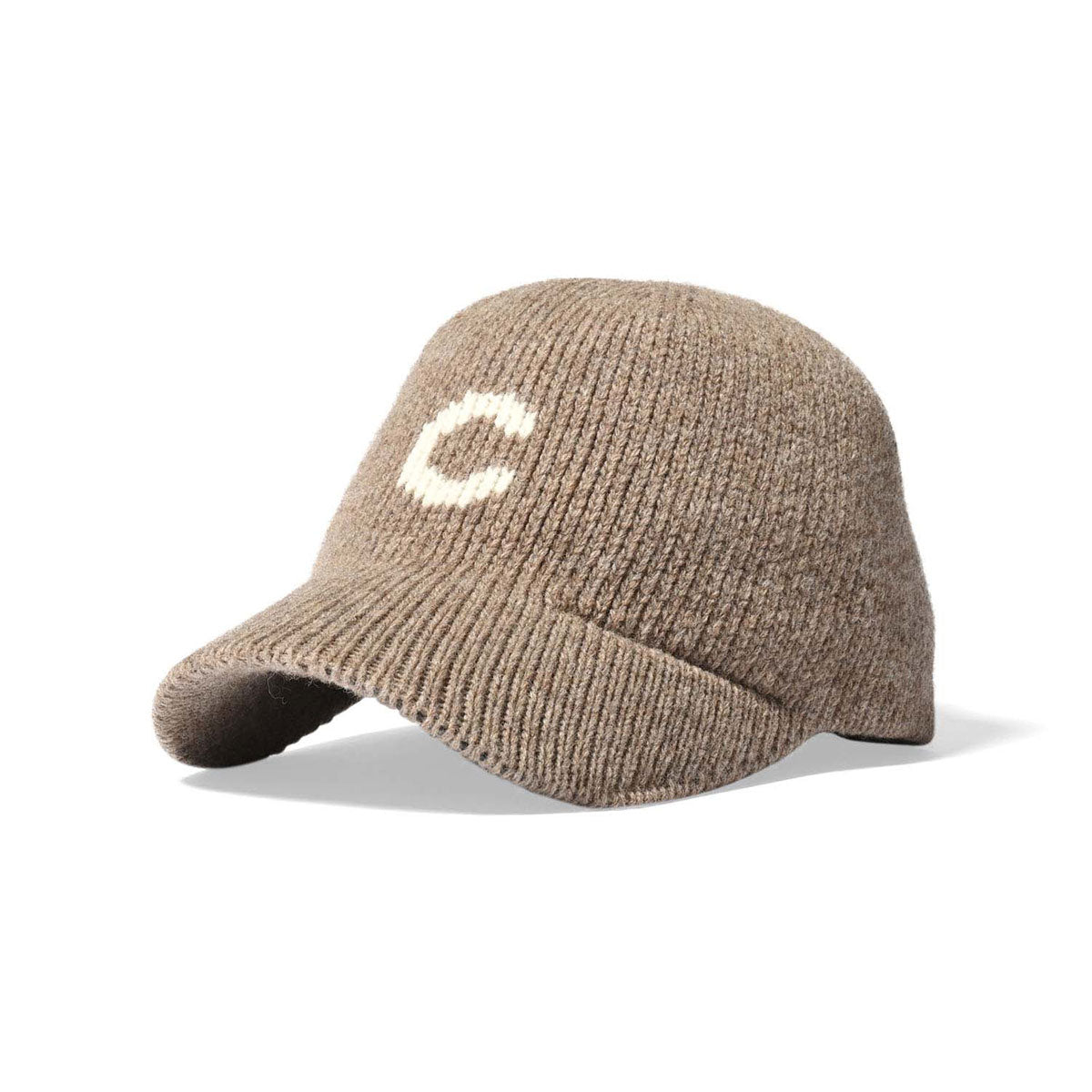 HOMEGAME - C LOGO KNIT Baseball Cap BEIGE【HG241403】