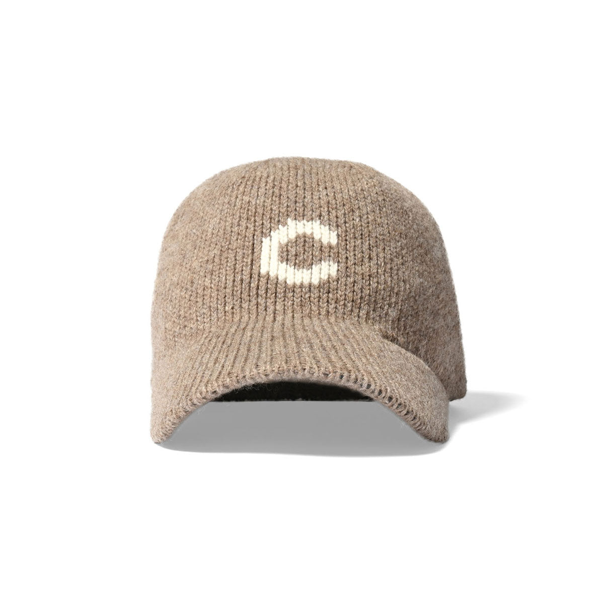 HOMEGAME - C LOGO KNIT Baseball Cap BEIGE【HG241403】