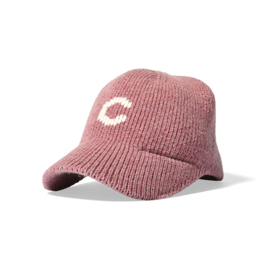 HOMEGAME - C LOGO KNIT Baseball Cap RED【HG241403】