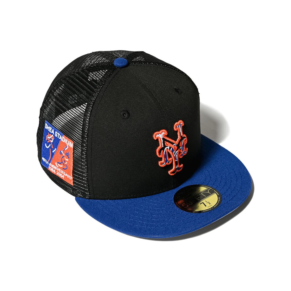 NEW ERA - NEW YORK METS CO 40TH ANV 59FIFTY TRUCKER BLACK/LRYL【70890658】