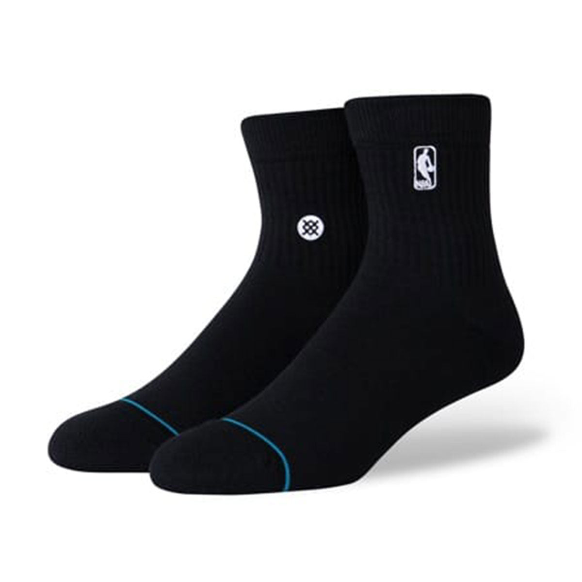 STANCE - LOGOMAN ST QTR SOCKS #BLK【A356A20LOG】