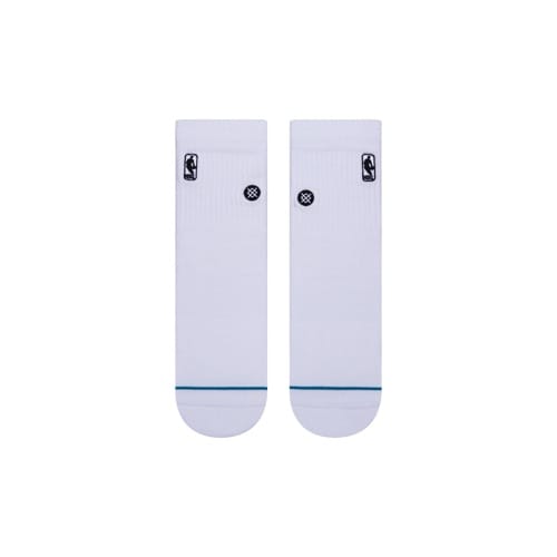 STANCE - LOGOMAN ST QTR SOCKS B#WHT【A356A20LOG】