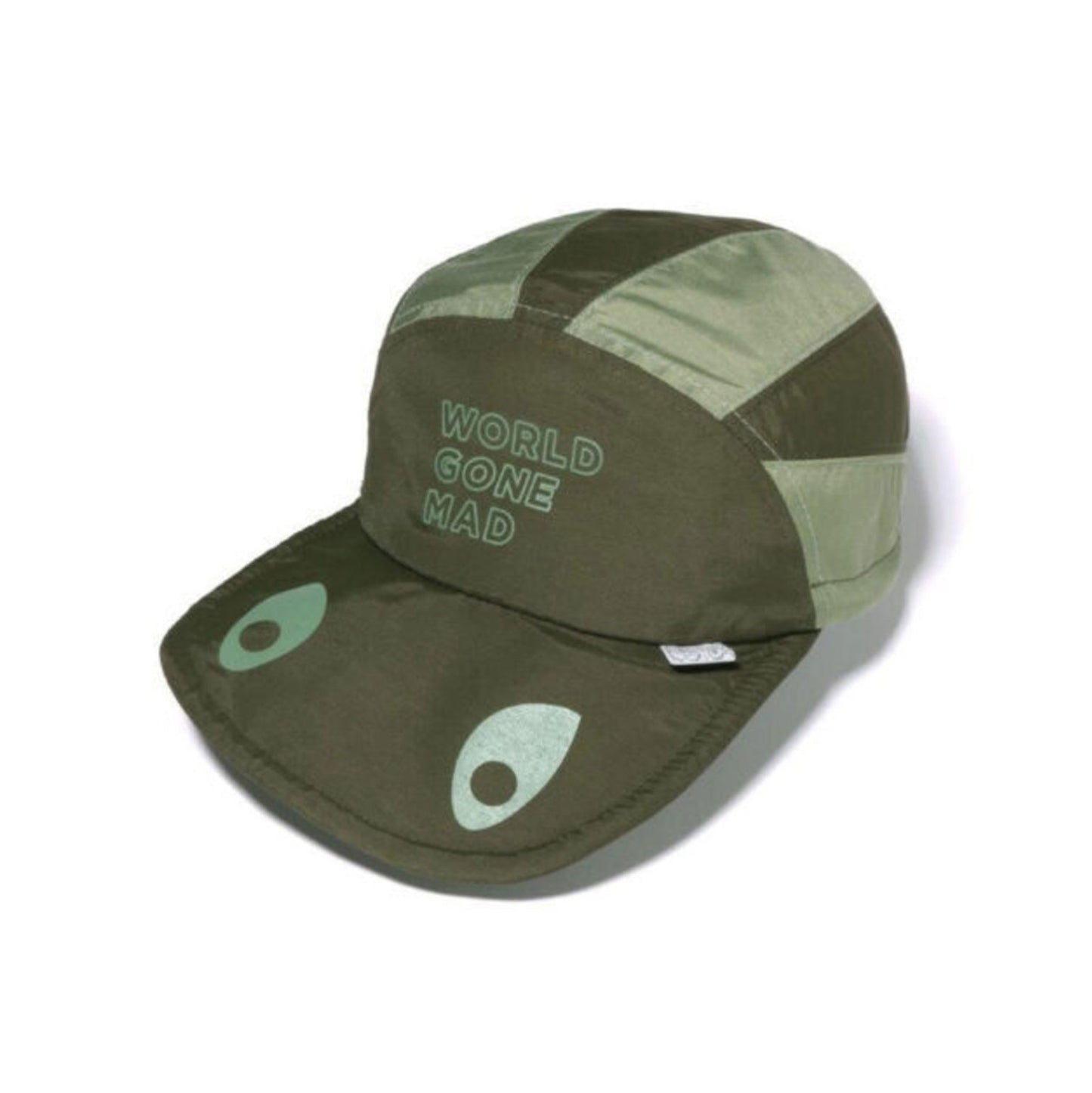 A BATHING APE BAPE CAP #2 SHARK JET CAP OLIVE