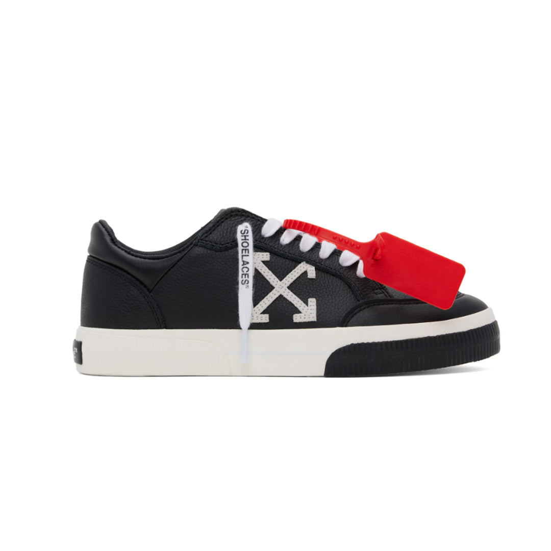 Off-White - NEW LOW VULCANIZED LEATHER 1001 BLACK/WHITE【OMIS25-SLG0087】