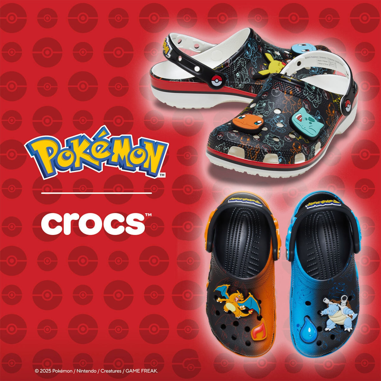 crocs - MENS WMNS Pokemon Versus Clog【211346-90H】
