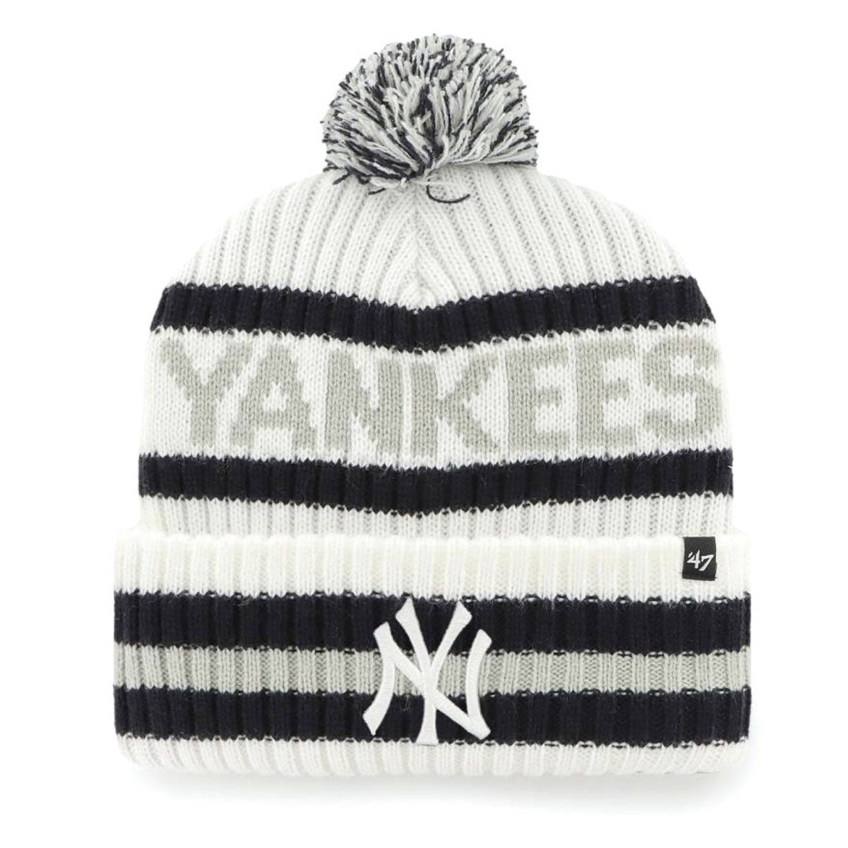 ’47 BRAND Yankees Bering 47 Cuff Knit WHITE 【BERNG17ACE】