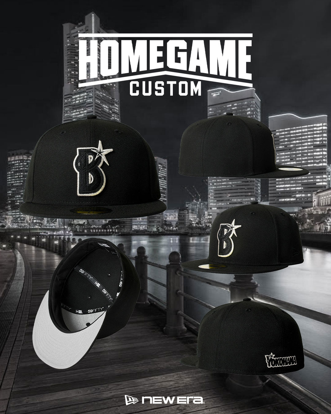 7/25 発売開始】NEW ERA - YOKOHAMA DeNA BAYSTARS CO 59FIFTY BLACK