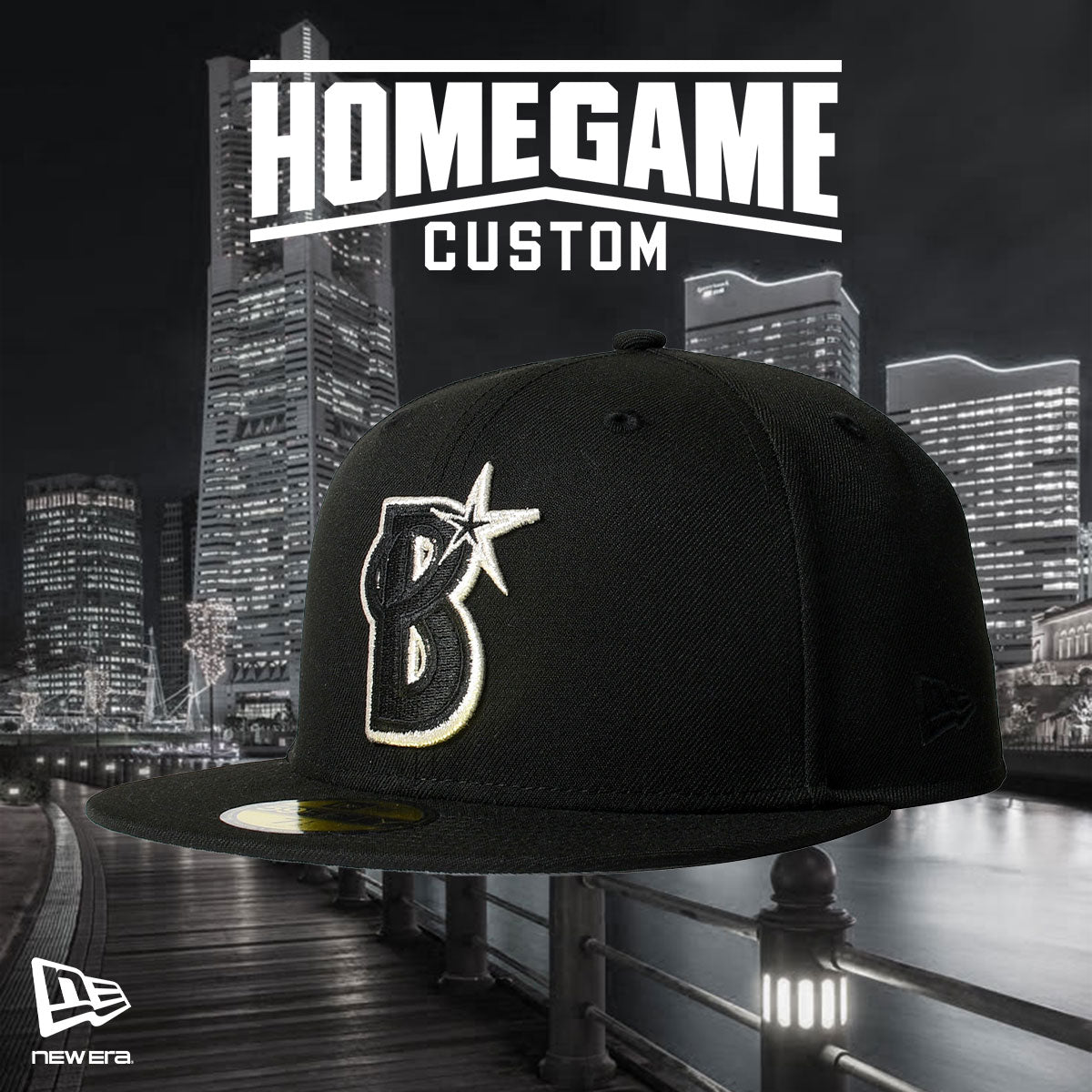 NEW ERA - YOKOHAMA DeNA BAYSTARS CO 59FIFTY BLACK 【15196609】