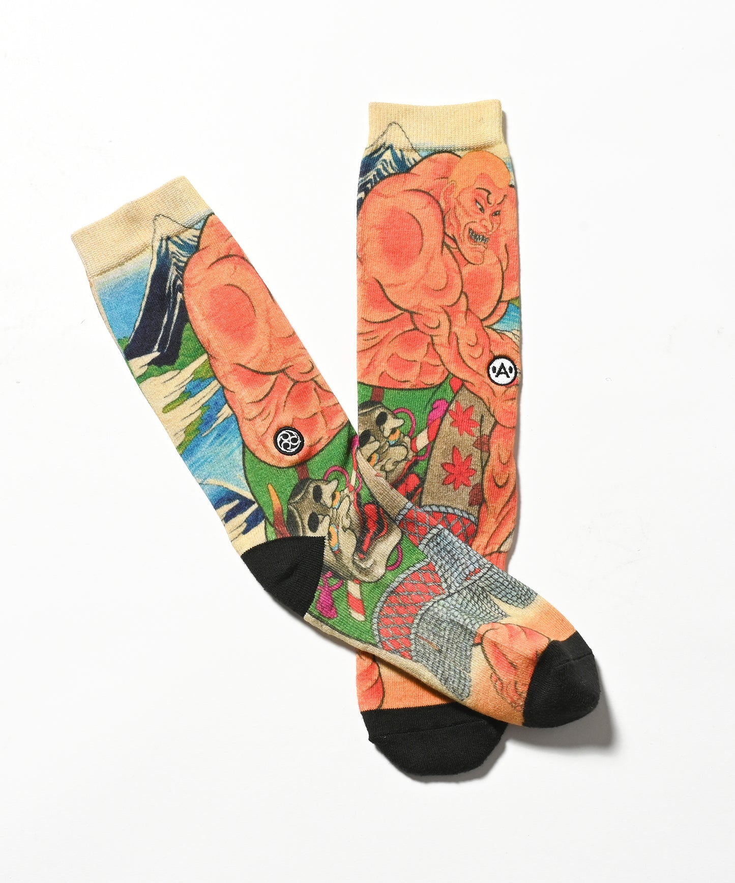 A-KILLER × THREE TIDES TATTOO × GRAPPLER BAKI  SOCKS ジャックハンマー bkakttt-001