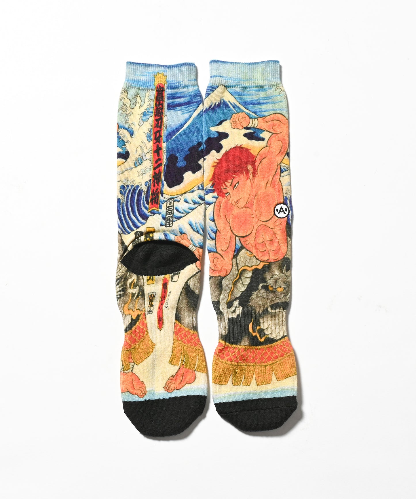 A-KILLER × THREE TIDES TATTOO × GRAPPLER BAKI SOCKS Hanma Baki bkakttt-010