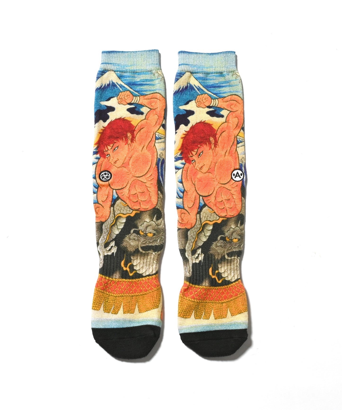 A-KILLER × THREE TIDES TATTOO × GRAPPLER BAKI SOCKS Hanma Baki bkakttt-010