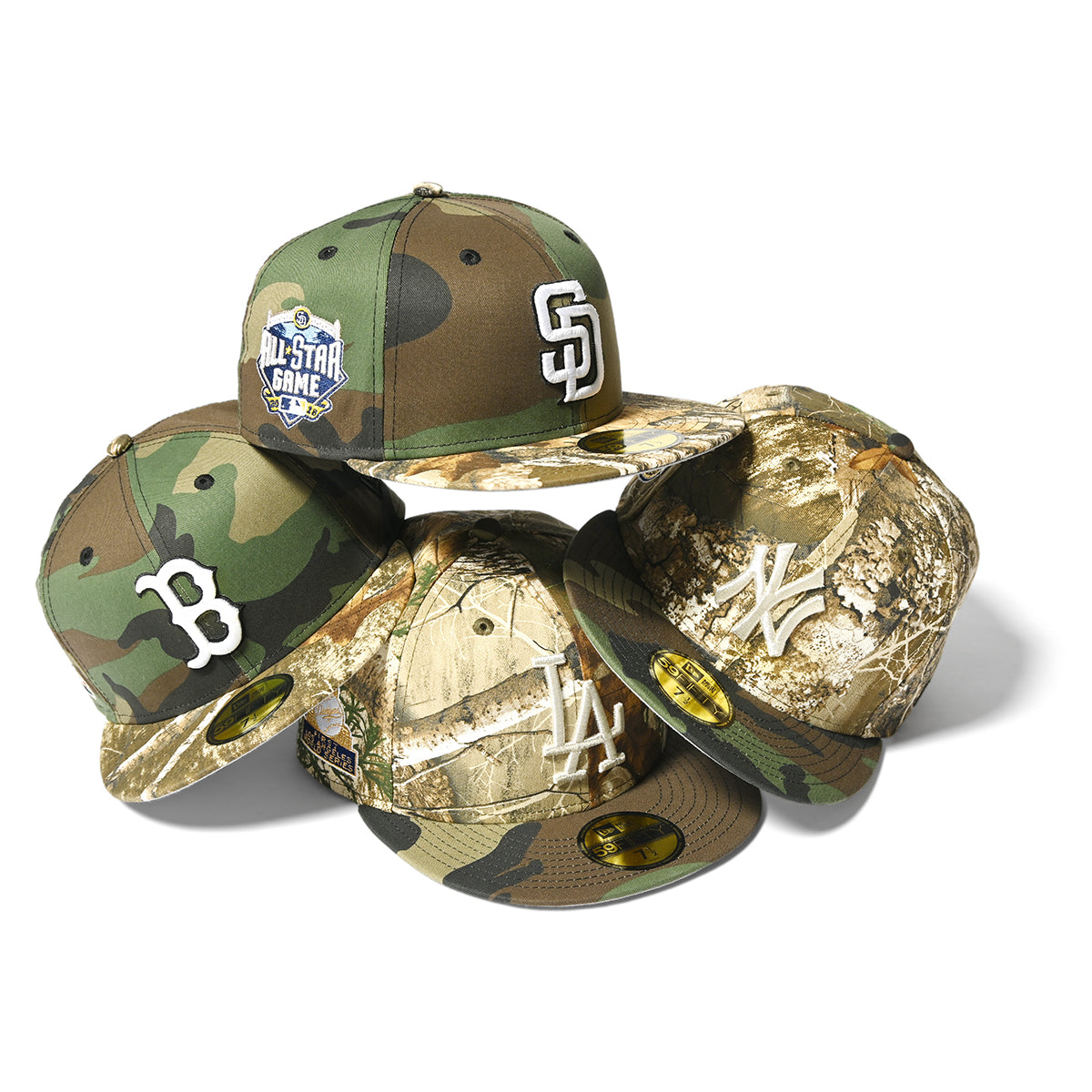 NEW ERA LOS ANGELES DODGERS - 59FIFTY  CO 1ST WS 2TONE CAMO 【70930068】