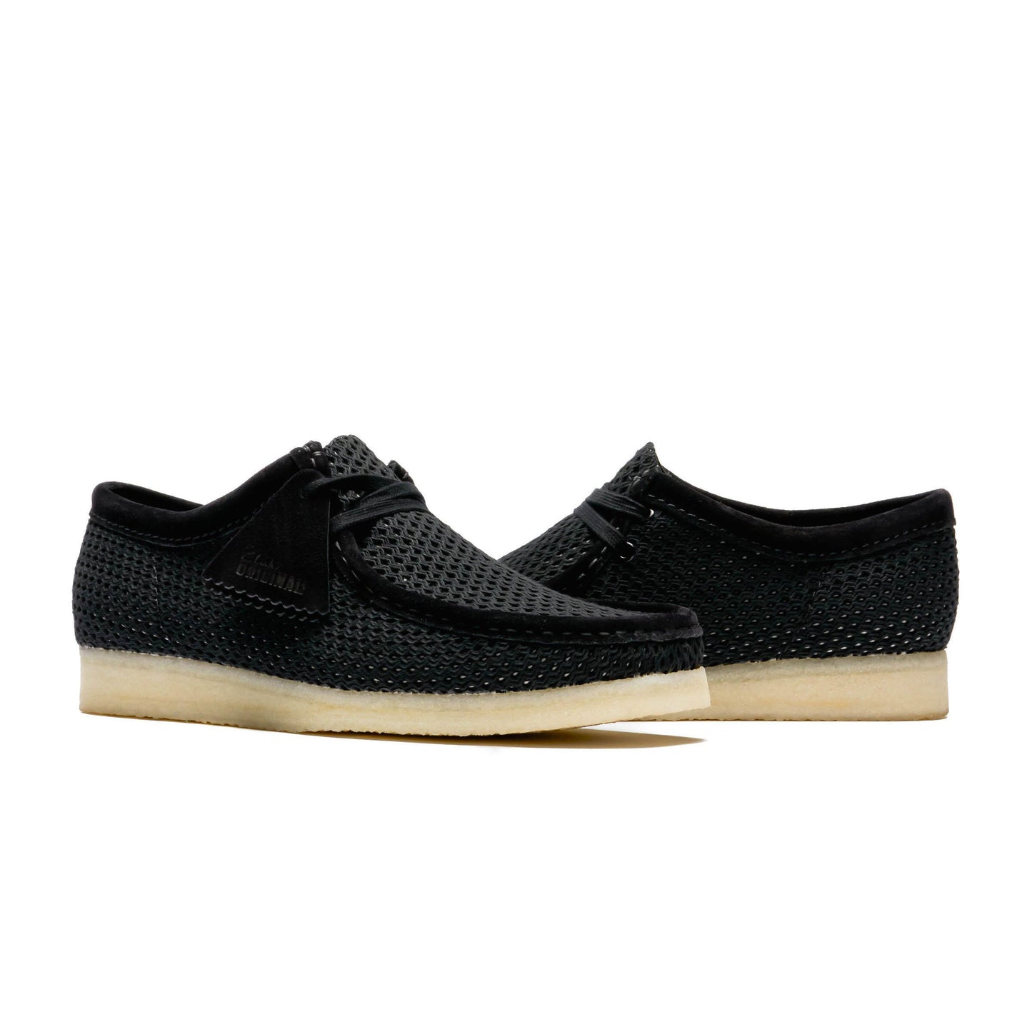 CLARKS クラークス Wallabee ワラビー Black Mesh【26175848】