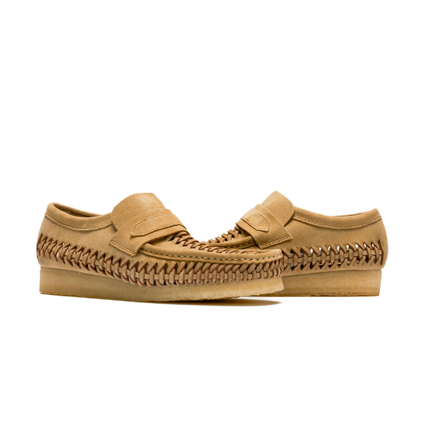 Clarks Wallabee Loafer Weave Maple Suede [26176534]