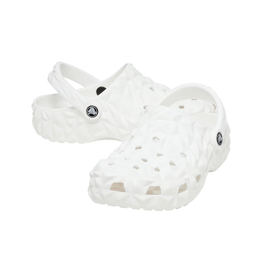 crocs CLASSIC GEOMETRIC CLOG WHT Crocs Classic Geometallic Clog White [209563-100]