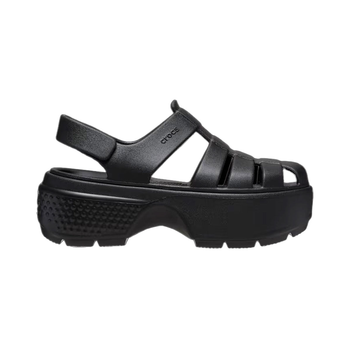 crocs STOMP FISHERMAN SANDAL BLACK Crocs Stomp Fisherman Sandal Black [209938-001]