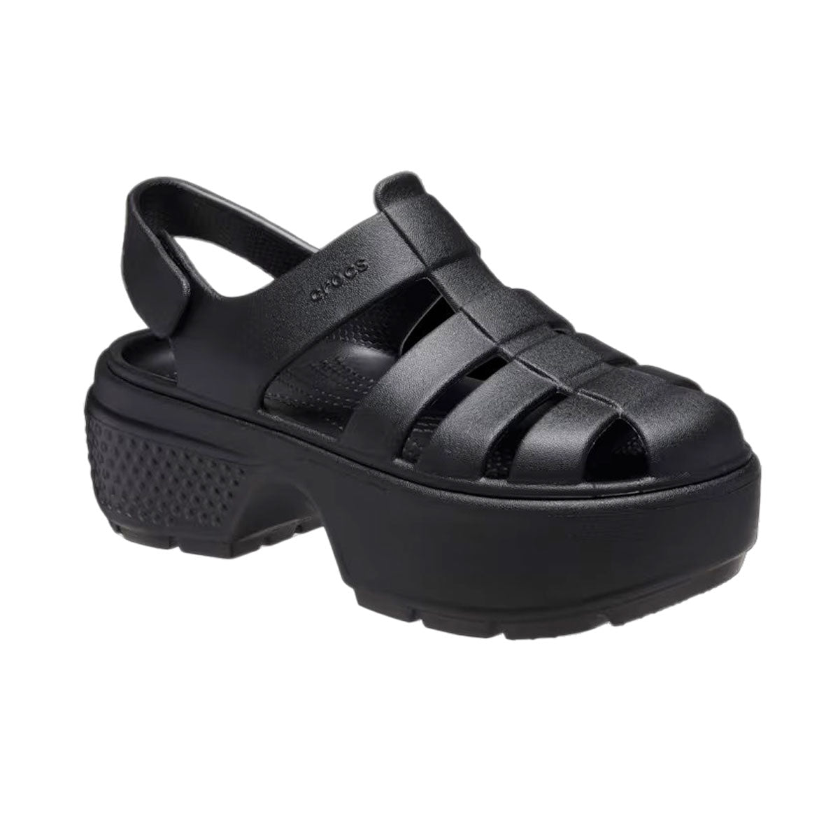 crocs STOMP FISHERMAN SANDAL BLACK Crocs Stomp Fisherman Sandal Black [209938-001]