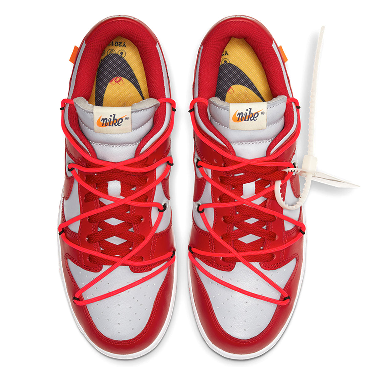 OFF-WHITE × NIKE DUNK LOW LTHR “大學紅狼灰” OFF-WHITE × NIKE DUNK LOW LTHR “大學紅狼灰” [ct0856-600]