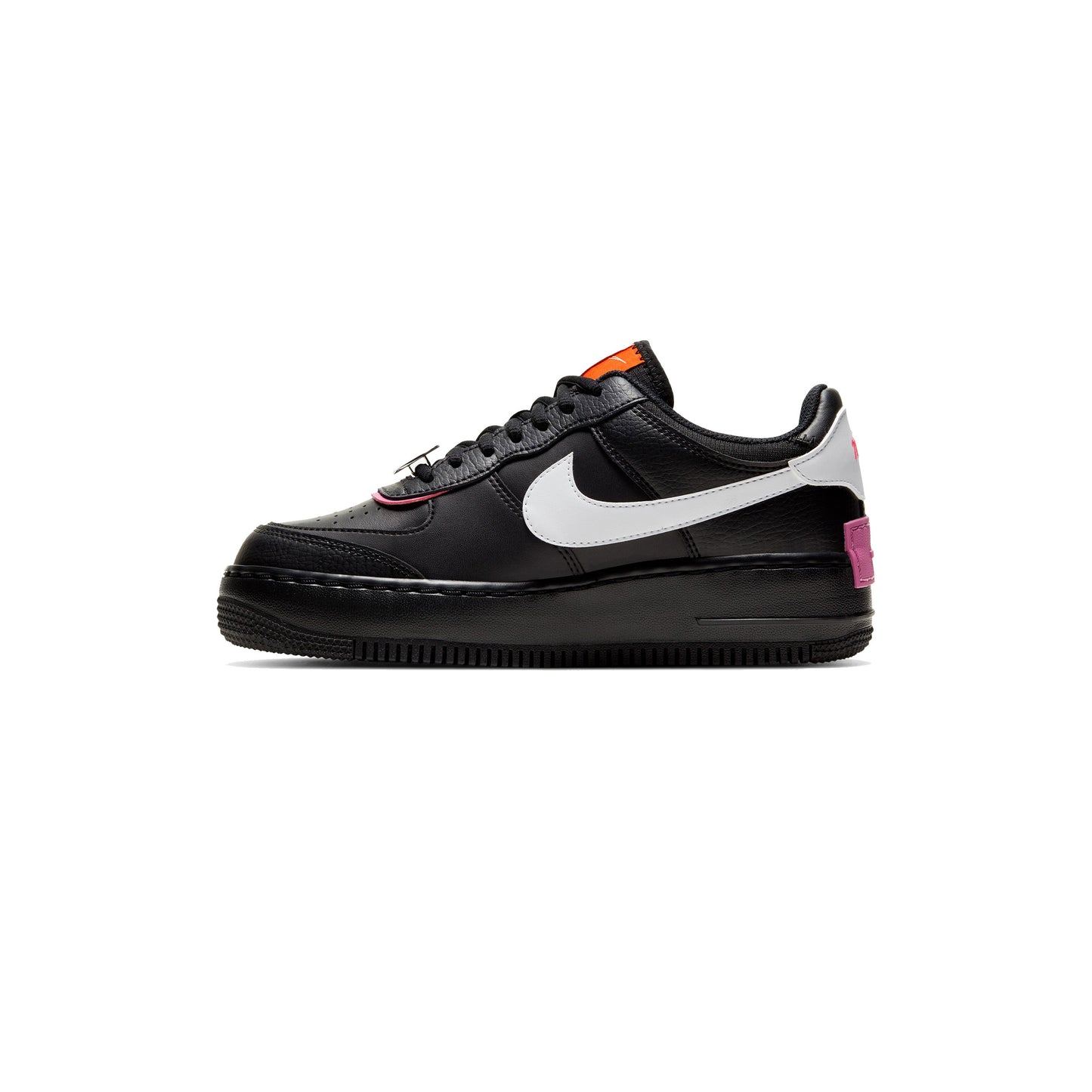 NIKE WMNS Air Force 1 耐吉女式空軍 1 陰影可拆式貼片黑色粉紅色陰影可拆貼片「黑色粉紅色」[CU4743-001]