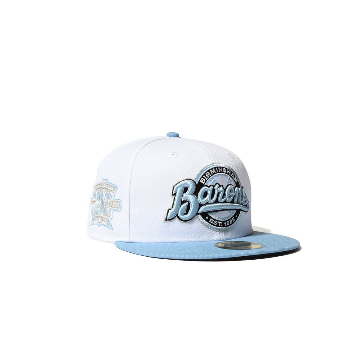 NEW ERA Birmingham Barons - 59FIFTY CO 20TH ANV WHITE/LBLUE【70895723】