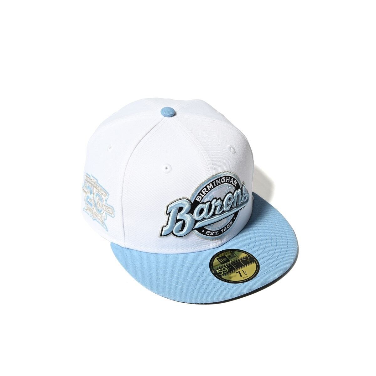 NEW ERA Birmingham Barons - 59FIFTY CO 20TH ANV WHITE/LBLUE【70895723】