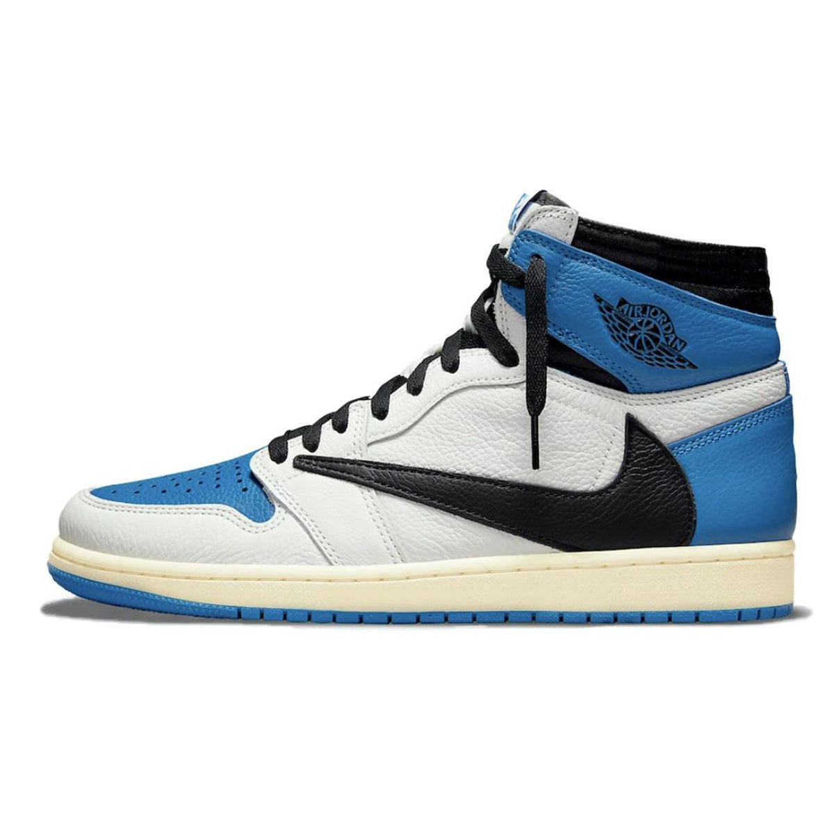 [26.5cm] NIKE × TRAVIS SCOTT × FRAGMENT AIR JORDAN 1 HI (Sail/Black  Military Blue) Nike Air Force 1 07 