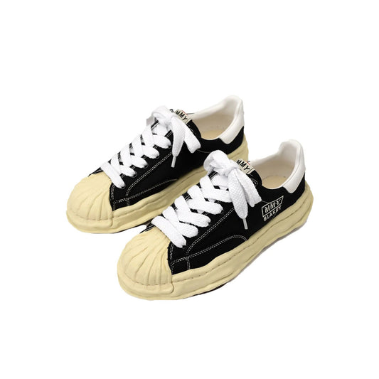 Maison MIHARA YASUHIRO BLAKEY LOW CANVAS SNEAKERS BLACK [A09FW732]