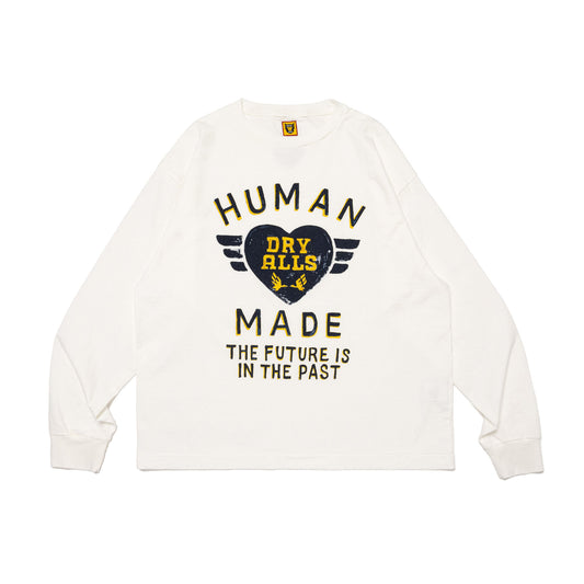 HUMAN MADE GRAPHIC L/S T-SHIRT WHITE Graphic long sleeve T-shirt white [HM28CS034]