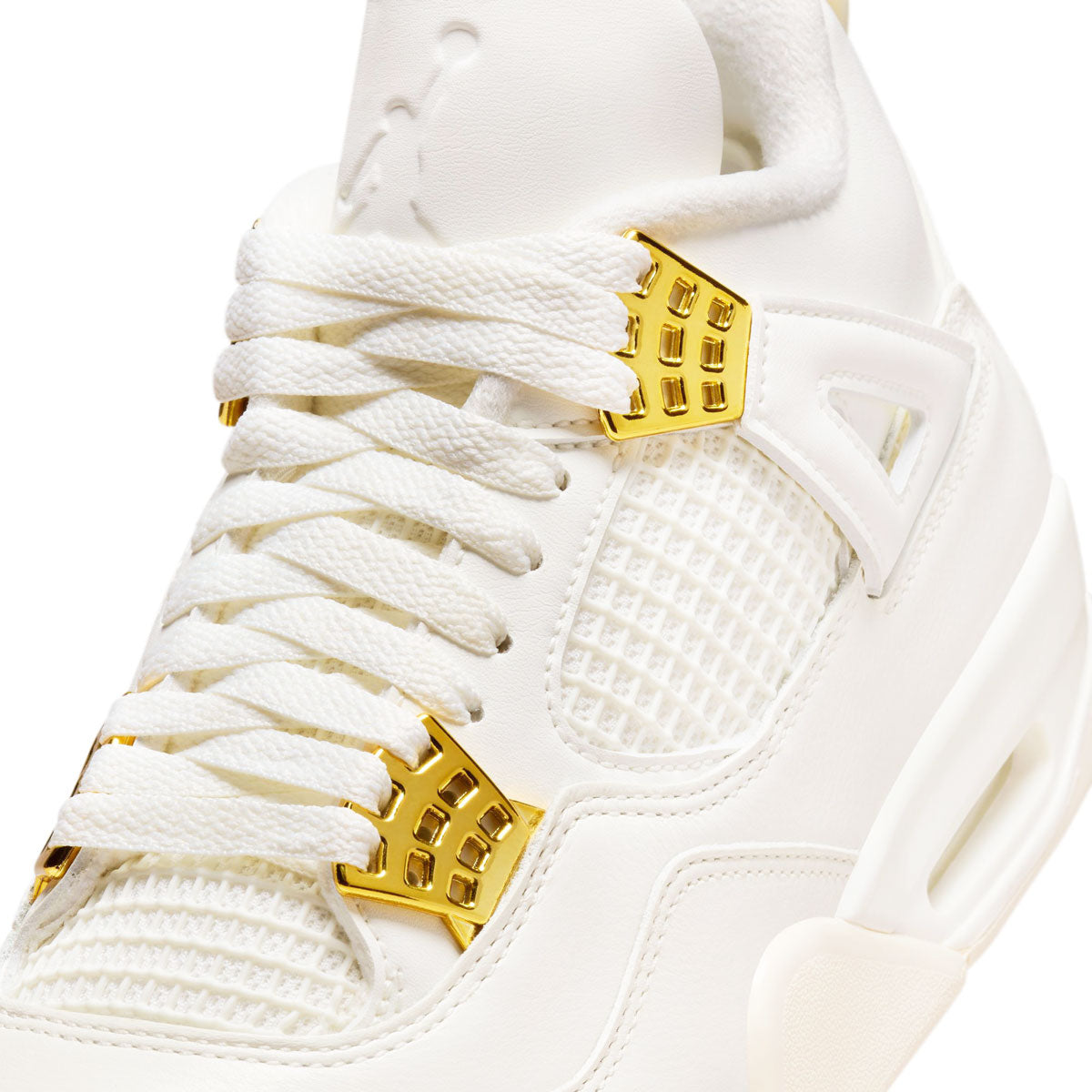 NIKE ナイキ WMNS AIR JODAN 4 RETRO White/Gold ウィメンズ エアジョーダン 4 レトロ ホワイト/ホールド【AQ9129-170】