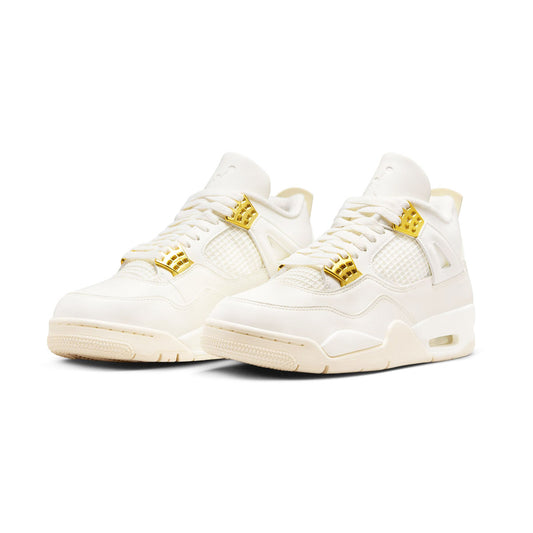 NIKE ナイキ WMNS AIR JODAN 4 RETRO White/Gold ウィメンズ エアジョーダン 4 レトロ ホワイト/ホールド【AQ9129-170】