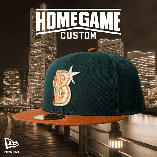 NEW ERA - YOKOHAMA DeNA BAYSTARS CO 59FIFTY DARK GREEN/RUSH ORANGE 【15196607】