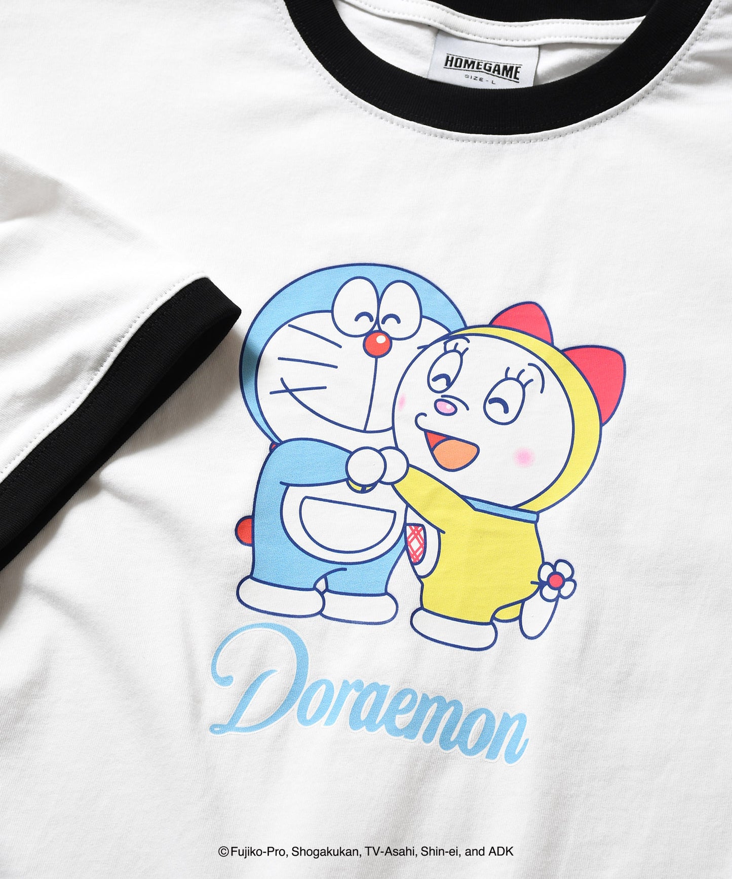 HOMEGAME｜ドラえもん - DORAEMON DORAMI RINGER TEE WHITE【HG2501112 】