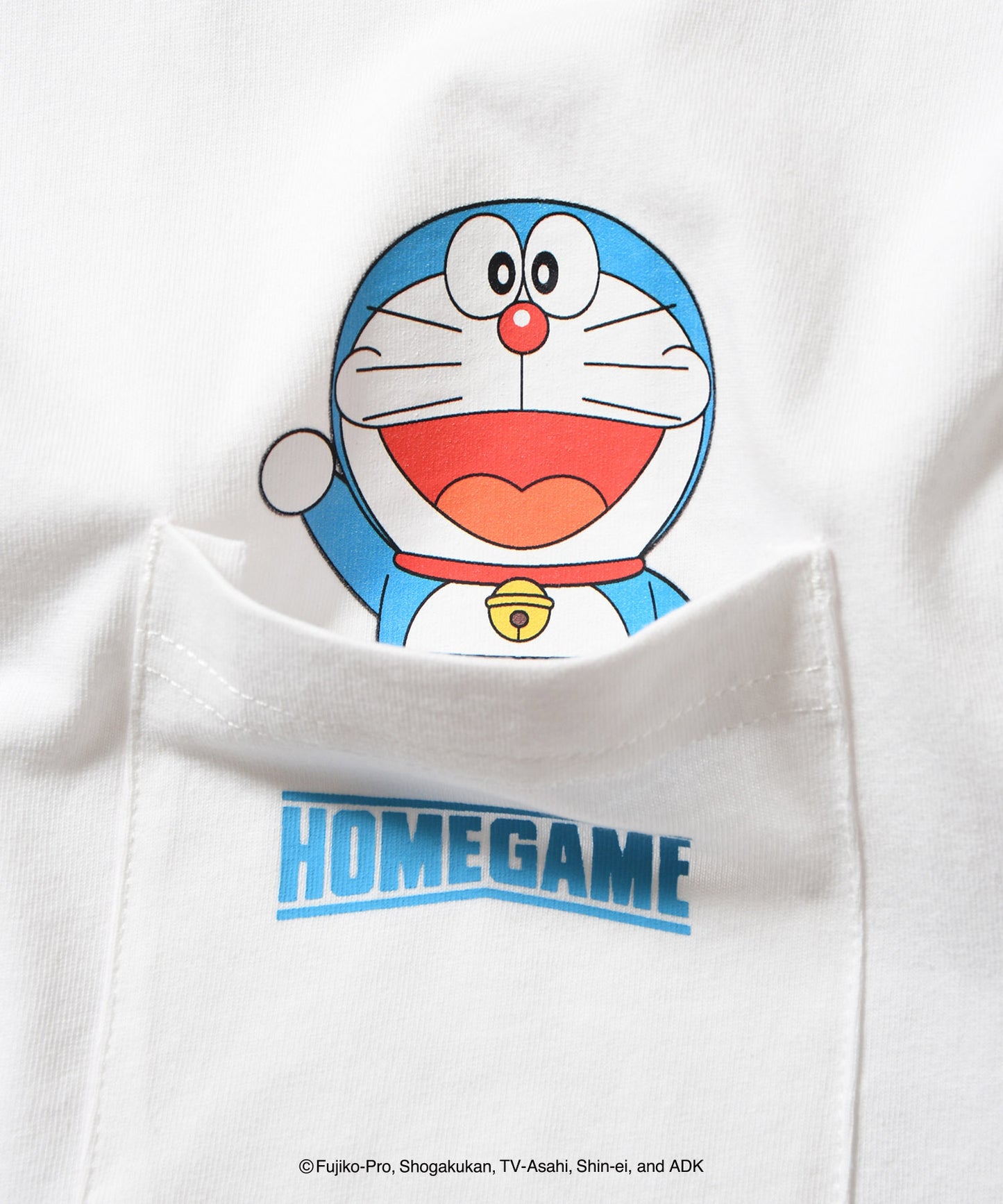 HOMEGAME｜ドラえもん - DORAEMON POCKET TEE WHITE【HG2501114】