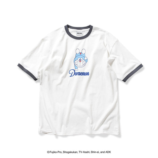 HOMEGAME｜ドラえもん - DORAEMON RINGER TEE WHITE 【HG2501110】