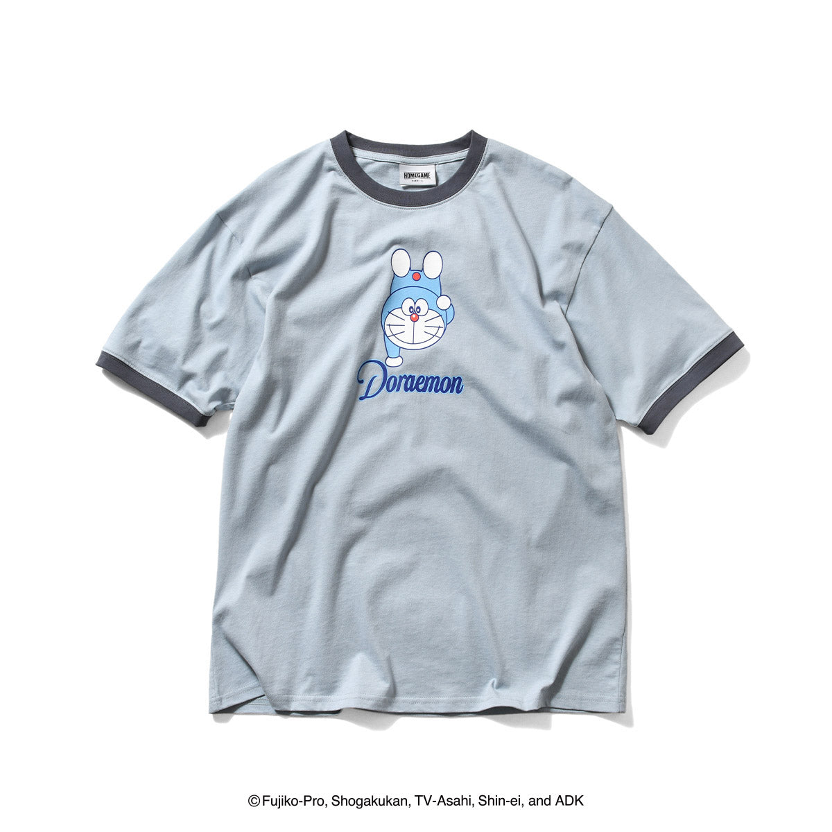 HOMEGAME｜ドラえもん - DORAEMON RINGER TEE LIGHT BLUE【HG2501110】