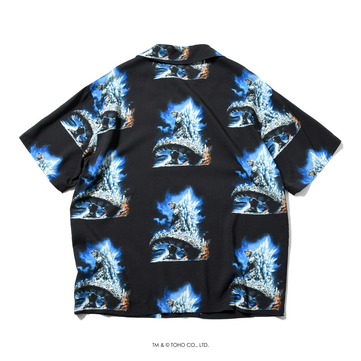 【受注販売：6月下旬頃より順次発送】GODZILLA | HOMEGAME OPEN COLLAR SHIRT ゴジラ FINAL WARS【HG260204】