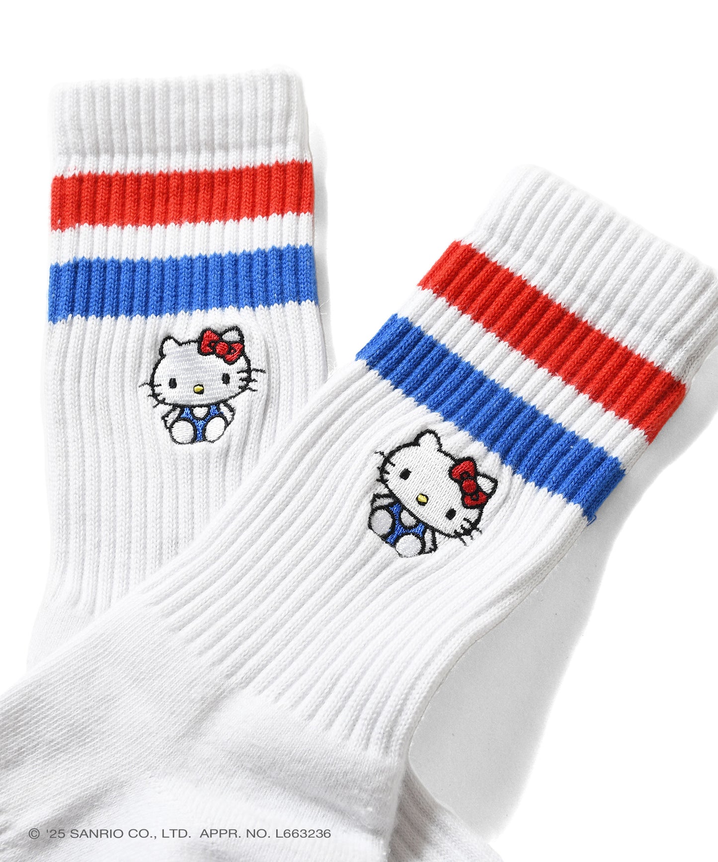 サンリオキャラクターズ×HOMEGAME - HELLO KITTY LINE SOCKS【HG251710】