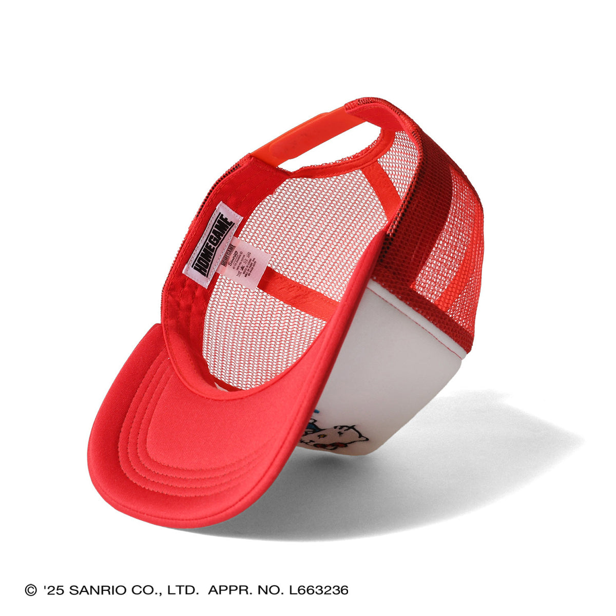 サンリオキャラクターズ×HOMEGAME - HELLO KITTY  MESH CAP RED【HG251406】