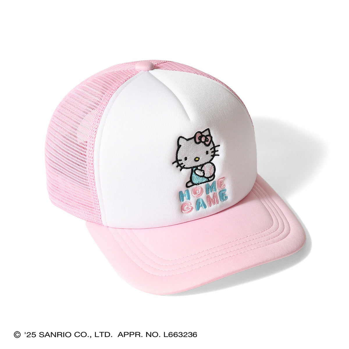 サンリオキャラクターズ×HOMEGAME - HELLO KITTY  MESH CAP PINK【HG251406】